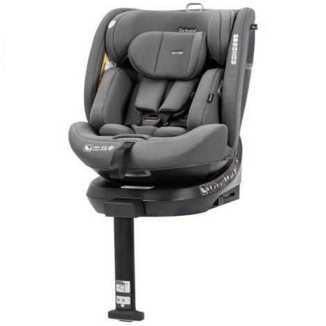 Scaun auto rotativ 360° SPS Carrello OCTOPUS i-SIZE 40-150 cm ISOFIX Seashell Grey - imagine 5